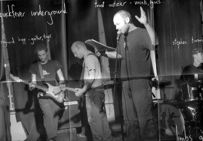 Samantha Reinders took the picture. We were young and shaven. The Armchair existed. You might've been there